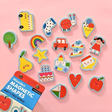 Susie Hammer on Instagram: “Wooden magnets for @mudpuppykids 🧲 #kidsillustration #childrenillustration #kids #play #words #game #susiehammer #illustration #instapic…” Kids Word Search, Babies First Words, Magnetic Toys, Wooden Magnets, Mini Drawings, Kids Play, Kids Magnets, Children Illustration, Art Inspo