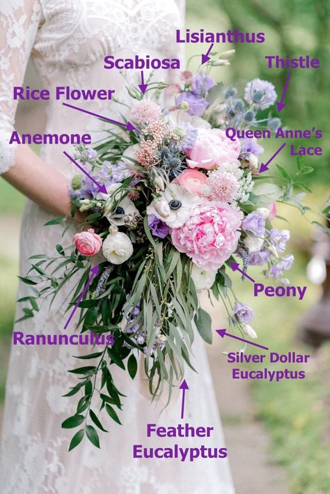 Spring Cascading Wedding Bouquets, Boho Spring Wedding Bouquets, Cascading Wildflower Bouquet, Wildflower Cascade Bouquet, Wisteria Bridal Bouquet, Cascading Wildflower Bridal Bouquet, Purple Cascading Bouquet, Spring Pallete, Wisteria Bouquet