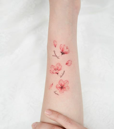 Virgo Flower Tattoo, Virgo Flower, Tiny Flower Tattoos, Colour Tattoo For Women, Pretty Flower Tattoos, Hand And Finger Tattoos, Small Forearm Tattoos, Mom Tattoo Designs, Foot Tattoos For Women