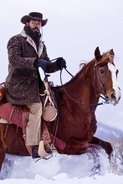 Jamie Foxx in Django Unchained Django Unchained, Western Outfit, Lights Camera Action, Quentin Tarantino, Amazon Prime Video, Prime Video, Western Outfits, Amazon Prime, Riding Helmets