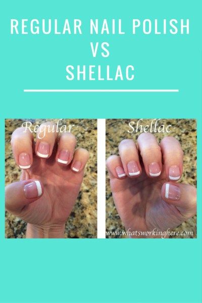 Regular Nail Polish vs Shellac -  A little experiment to see which lasts longer. Shellac Vs Gel Nails, Gel Vs Regular Polish, Remove Shellac Polish At Home, Gel Vs Shellac, How To Fix Chipped Gel Nail Polish, How To Take Off Shellac Nail Polish, Regular Nail Polish, Shellac Nails, Life Tips