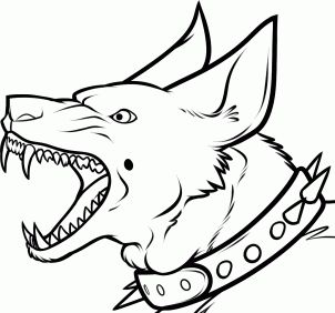 how to draw a guard dog step 17 Dog Showing Teeth, Dog Drawing Tutorial, Dog Drawing Simple, Angry Animals, Angry Dog, Dog Artist, Animal Teeth, Scary Dogs, Scary Animals