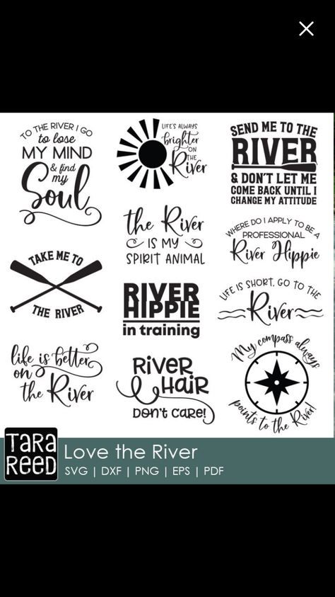 River Life Svg Free, River Life Quotes, River Life Svg, Lake Sayings Quotes, Kayak Sayings, Cabin Quotes, Cricut Koozies, River Signs, Cabin Quote