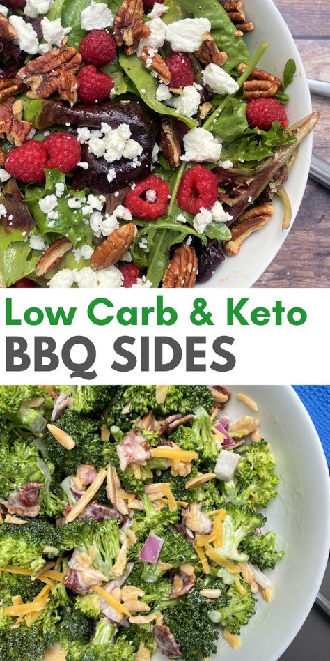 Bbq Side Dishes Vegetables, Low Carb Grilled Vegetables, Keto Bbq Sides Dishes, Keto Bbq Side Dishes, Low Carb Side Dishes For Bbq, Keto Cookout Sides, Healthy Sides With Ribs, Keto Sides For Steak, Vegtables Sides Low Carb