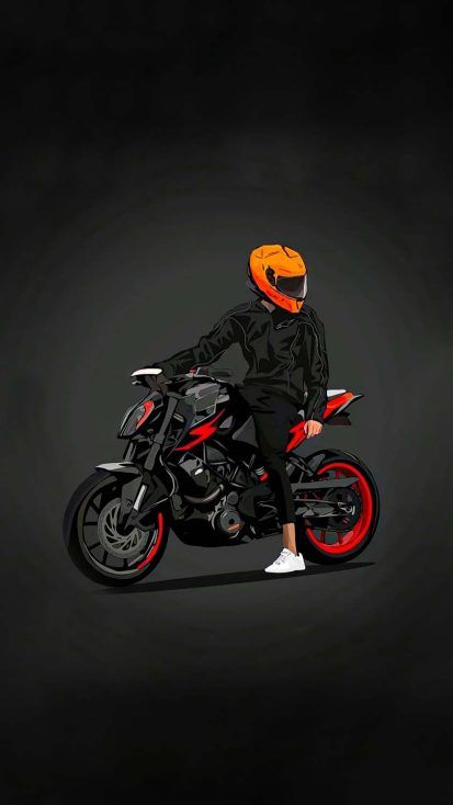 Ktm Rider, Moto Wallpapers, Mobil Mustang, Image Moto, Bike Sketch, Bike Drawing, Cartoon Love Photo, Bike Poster, Ipad Wallpapers