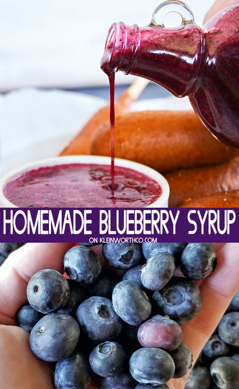 Blueberry Syrup For Pancakes, Sauce For Pancakes, Syrup For Pancakes, Blueberry Syrup Recipe, Berry Syrup, Homemade Blueberry Syrup, Blueberry Syrup, Pancake Syrup, Blueberry Sauce