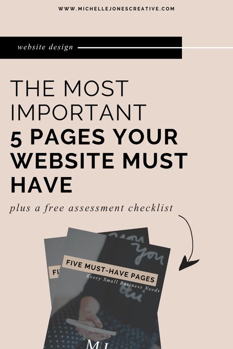 Five Must-Have Pages Every Small Business Website Needs — Michelle Jones Creative • Charlotte, NC Website Design & Branding Michelle Jones, Web Development Agency, Website Design Tips, Business Website Design, Website Tips, Small Business Website, Creative Business Owner, Web Design Tips, Business Pages