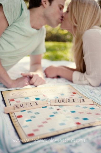 This one is a must for me and levi! To go along with the scrabble picture with the ring Scrabble Letters, Photo Couple, How To Pose, Wedding Pics, Engagement Pictures, Cute Photos, Engagement Couple, Engagement Shoots, Engagement Photography