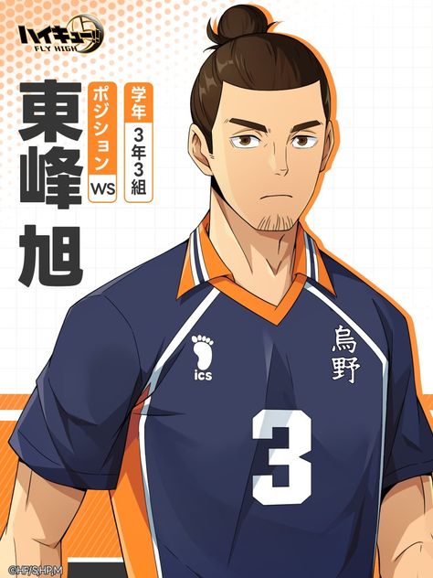 Anime Photocard, Asahi Azumane, 4 Best Friends, Pastel Blue Background, Volleyball Inspiration, Volleyball Anime, Haikyuu Karasuno, Kageyama Tobio, Haikyuu Manga