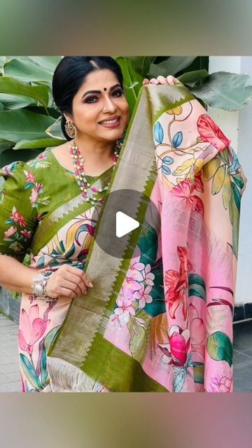 ✨VARNA ✨ on Instagram: "Evergreen Beautiful Haritha garu - In VARNA's Mangalagiri Pattu Pure Digital Print Saree  @harithajackie 🫶🏼  Actual Cost : ₹4750 + Shipping  **After Discount : ₹3900 + shipping** WHOLESALE PRICES ONLY  . .💫VARNA💫 Its a weavers organisation   ✨ Exclusive Handloom Collection  . . For orders & enquiries  Please DM us or Whatsapp @ +91 93815 65382  . .  #fashion #ethnicwear #onlineshopping #customers #womenempowerment" Mangalagiri Pattu Sarees, Mangalagiri Sarees, Digital Print Saree, Floral Print Sarees, Pattu Saree Blouse Designs, Saree Blouse Patterns, Print Saree, Blouse Designs Indian, Printed Saree