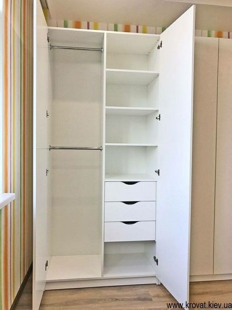 Small Wardrobe Design Aesthetic, Closet Designs Small Aesthetic, Cupboard Small Bedroom, Simple Almari Design, Aesthetic Room Wardrobe, Cupboard Ideas For Small Bedroom, Small Room Cupboard Design, Aesthetic Cupboard Bedroom, Small Room Cupboard Ideas