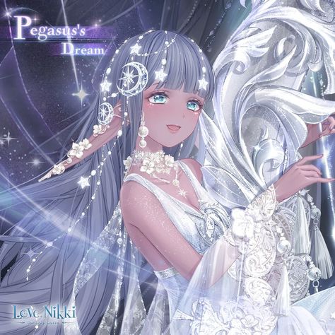 Pegasus's Dream | Love Nikki-Dress UP Queen! Wiki | Fandom Love Nikki, Kawaii Manga, Oc Inspiration, Nikki Love, Anime Dress, Haikyuu Characters, Anime Princess, Drawing Clothes, Anime Angel