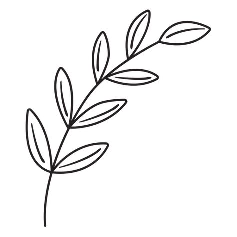 Leaf Sprig Drawing, Spring Leaves Drawing, Boho Drawings Easy, Greenery Drawing Simple, Easy Leaves Drawing, Leaf Drawing Outline, Leaves Design Drawing, Simple Leaves Drawing, Leaves Drawing Simple