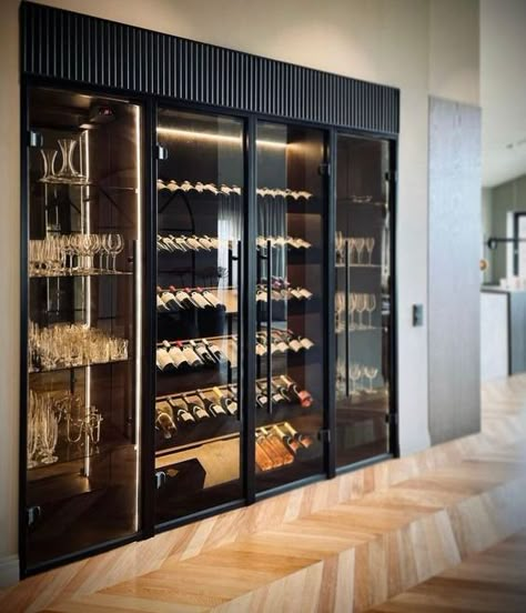 Wine Room Design, Wine Closet, Home Bar Rooms, Modern Home Bar, Home Wine Cellars, Wine Cellar Design, Cellar Design, Home Bar Designs, Wine Wall