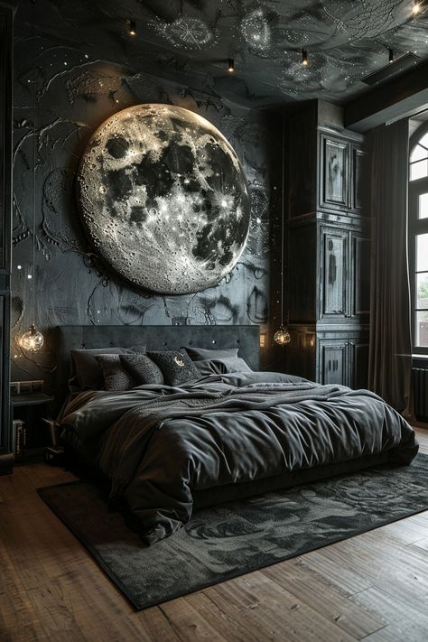 Gothic Bedroom Aesthetic, Dark Cozy Bedroom Ideas, Dark Aesthetic Room, Dark Room Aesthetic, Goblin Cave, Dark Cozy Bedroom, Cave Bedroom, Elegant Room, Cozy Bedroom Ideas