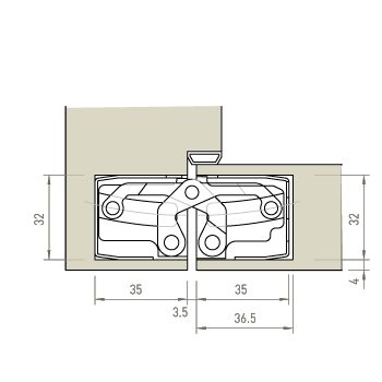 TE 640 3D :: TECTUS Concealed Hinges from Simonswerk :: Block Frame Hidden Doors In Walls, Concealed Door Hinges, Invisible Hinges, Cabinet Detailing, Doors Interior Modern, Wall Panel Design, Hinges For Cabinets, Door Fittings, Door Detail