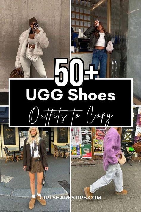 50+ Perfect UGGs Outfit Ideas to Be Cozy and Stylish (Platform, Tasman, Classic Mini, and More) Classic Mini Vs Ultra Mini Ugg, Ugg Tasman Skirt Outfit, Ugg Platform Tasman Slippers Outfit, Uggs Tasman Slippers Outfit, Ugg Classic Ultra Mini Platform Outfit, Ugg Tasman Platform Outfit, Ugh Tazz Platform Outfit, Ugh Tazz Outfit, How To Style Platform Uggs