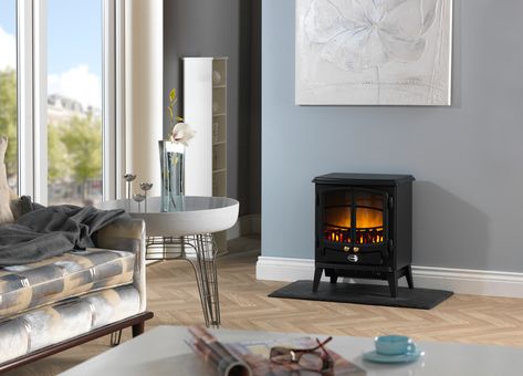 Free Standing Stove, Chimney Breast Ideas, Electric Stove Fireplace, Radiator Ideas, Fireplace Wood Burning, Clean Stove Burners, Hearth Pad, How To Clean Burners, Wood Burner Fireplace