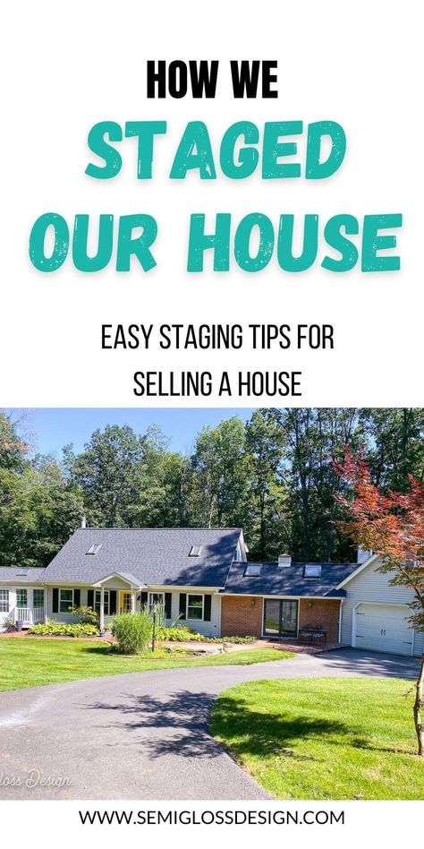 Here are all of the details of how we staged our house for sale. Before and after photos of the entire staged home. Stage House For Sale, Basement Craft Rooms, Staged Home, Diy Daybed, House Before And After, Dark Paint Colors, Home Staging Tips, Zillow Homes, Sell Your House Fast