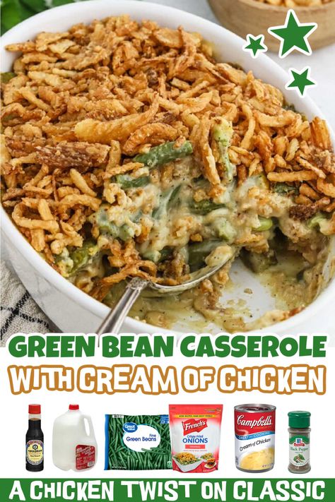 Light Green Bean Casserole, Delicious Green Beans, Best Green Bean Casserole, Classic Green Bean Casserole, Green Bean Casserole Easy, Easy Green Beans, Greenbean Casserole Recipe, French Fried Onions, Frozen Green Beans