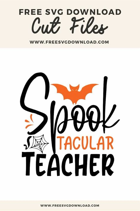 Spooky Svg Files Free, Trick Or Teach Svg Free, Halloween Tshirt Ideas For Teachers, Halloween Teacher Svg Free, Halloween Svg For Shirts, Fall Teacher Shirts Svg, Teacher Shirt Svg Free, Fall Shirt Svg Free, Cricut Teacher Shirts Svg Free