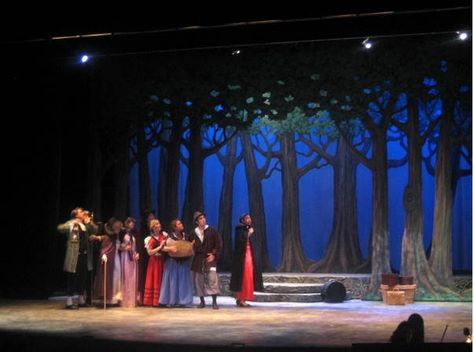 trees and levels, stage spacing Into The Woods Set Design, Into The Woods Set, Theatre Set Design, Into The Woods Musical, Cinderella Musical, Lion Witch Wardrobe, The Magicians Nephew, Woods Design, Forest Backdrop