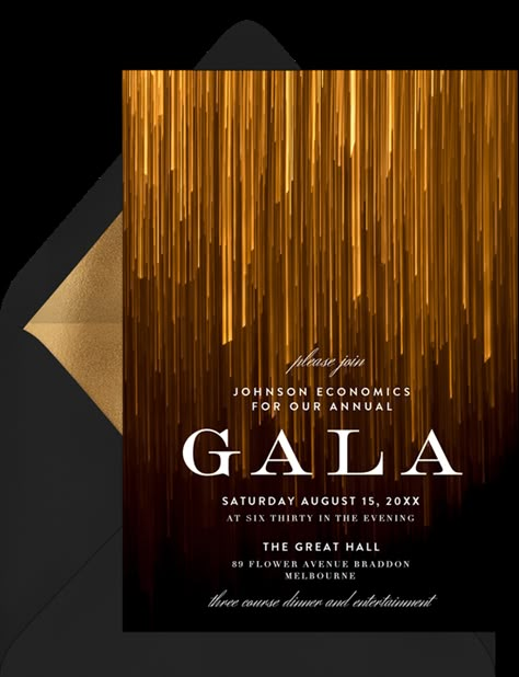 17 Elegant Gala Invitations for Your Next VIP Event - STATIONERS Festive Invitation, Elegant Party Invitations, Business Invitation Card, Formal Event Invitation, Luxury Event Design, Vip Design, Invitation Elegant, Awards Invitation Design, Event Invitation Card