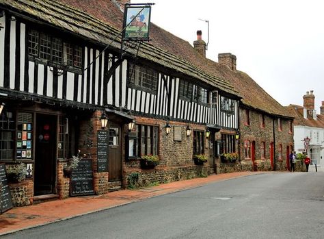 Alfriston Village in The South Downs, West Sussex, England Alfriston England, Old Post Office, South East England, South Downs, Odd Things, Sussex England, Ancient Village, City Planning, The Last Laugh