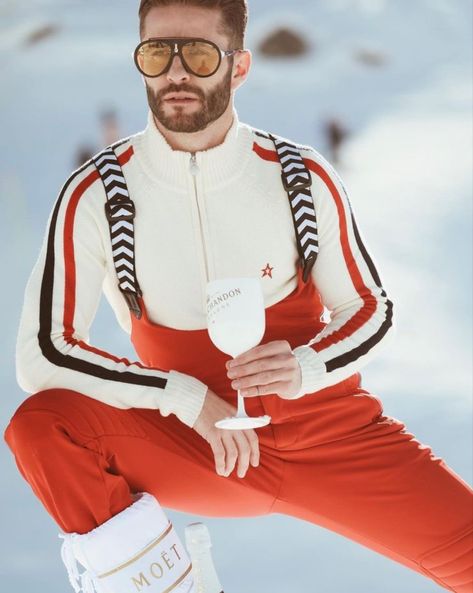 Ski Party Outfit, Retro Ski Outfit, Ski Fashion Men, Ski Lodge Outfit, Ski Outfit Men, Apres Ski Men, Frat Party Outfit, Mode Au Ski, Apres Ski Outfit