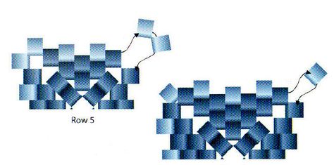 Instructions for making a beaded square box. Part 1. Beaded Square, Seed Bead Projects, Beaded Banners, Beadwork Designs, Beaded Boxes, Beading Techniques, Bead Weaving Patterns, Seed Bead Tutorial, Bead Stitching