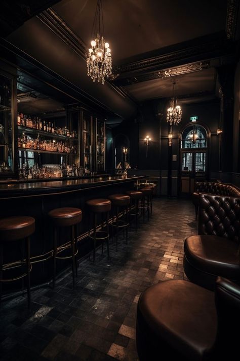 Speakeasy Decor Bar, Mob Aesthetic, Bar Lounge Room, Bar Lounge Design, Speakeasy Decor, Whiskey Lounge, Speakeasy Bar, Home Bar Rooms, Nightclub Bar