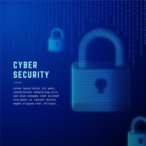 Cyber security concept | Free Vector #Freepik #freevector Social Media Advertising Design, Flat Design Illustration, Photo Texture, Social Media Design Inspiration, Data Protection, Abstract Photos, Post Design, Ad Design, Social Media Design