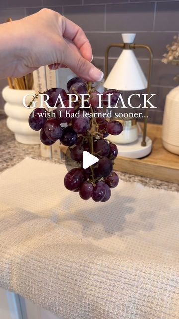 Andrea Vowels on Instagram: "Grape Hack✨Comment GRAPE for link to containers!   Tell me how I just learned this!?! We were literally taking each grape off the stem one by one until we discovered this😮 I am also obsessed with our vacuum sealed containers!   #founditonamazon #amazonfinds #amazon #toddlermusthaves #vacuumsealedfood #parenthack #parenthacks #grapehack" Vacuum Sealing, Parenting Hacks, Helpful Hints, Grapes