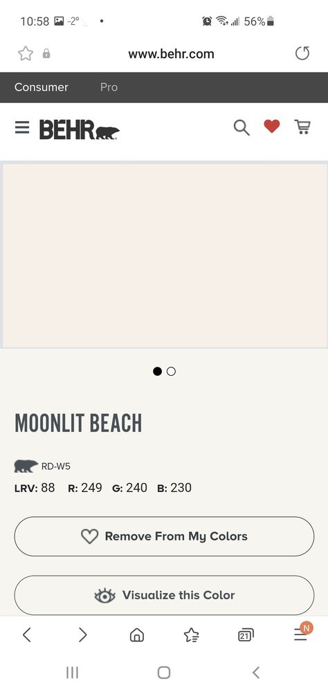 RD-WO5 Moonlit Beach Behr, Moonlit Beach, Moonlight Beach, Fence Stain, Behr Paint Colors, Behr Paint, Paint Sheen, Paint Types, Painted Floors