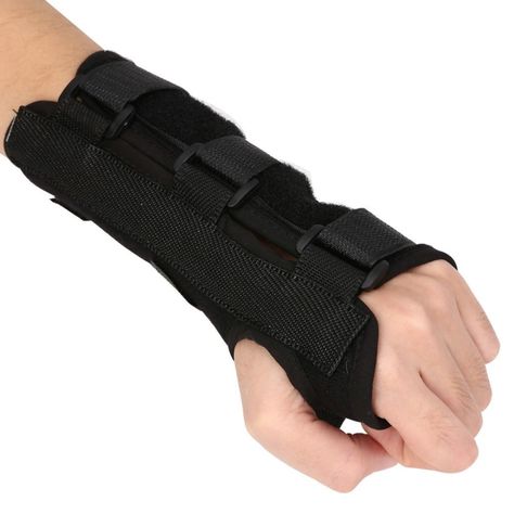 Material: cloth+aluminum Color: Black, As the picture shows Size: As the picture shows Package Included:1PCS wrist splint 100% brand new and high quality 3 Sizes for choosing: S, M, L Type: left/right (optional) Features: Adjustable Breathable Wrist Support Brace Scope of application: Fractures of the wrist fractures, wrist injuries. Ideal for the prevention and healing of sporting injuries or repetitive stress injuries. Easy to Wear and remove. Lightweight and comfortable for all-day wear. Fractured Arm, Sprained Wrist, Types Of Braces, Arm Curls, Massage Dos, Wrist Exercises, Wrist Injury, Wrist Pain, Wrist Brace