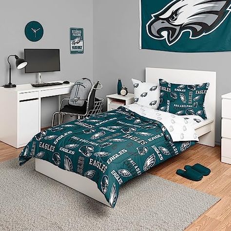 Colored Comforter, Pillow Case Bed, Nfl Teams Logos, Bed In A Bag, Self Service, Repeat Pattern, Team Name, Flat Color, Nfl Teams