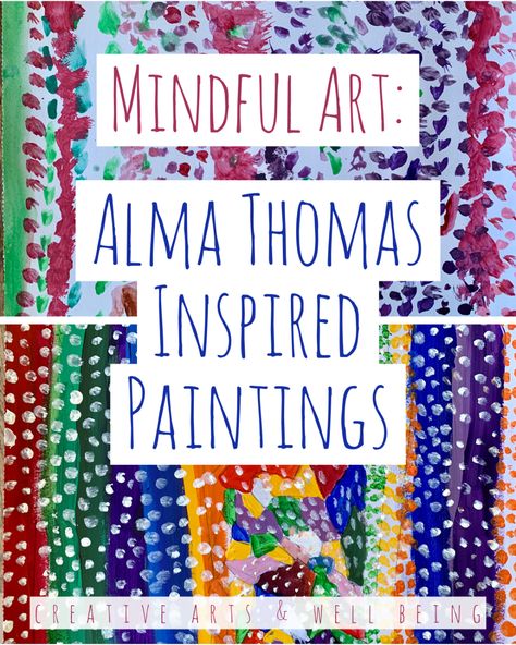 History Lessons For Kids, Alma Thomas, Art History Lessons, Mindful Art, Art Plan, Rich Art, Black And Black, Art Lessons For Kids, History For Kids