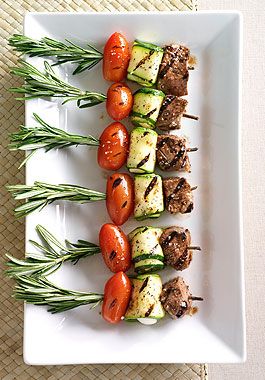 Mediterranean Lamb or chicken Skewers--Talked to Teri about doing this as the meat butlered option (they will eat these while we take photos)