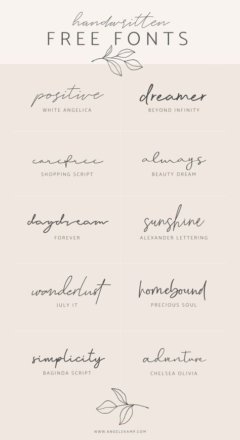 Different Types Of Handwriting, Handwritten Free Fonts, Types Of Handwriting, Tato Lengan Bawah, Font Tato, Wörter Tattoos, Alfabet Font, Tato Minimal, Tattoo Fonts Cursive