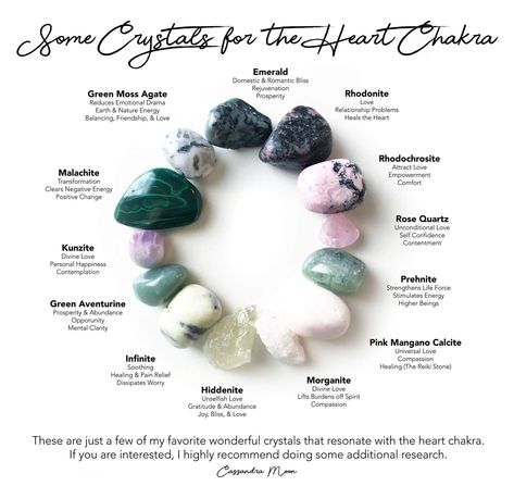 Chakra Stones Healing Crystals, Heart Chakra Healing, Buying Gold, Gemstone Meanings, Crystal Healing Stones, Crystal Magic, Spiritual Health, Crystal Meanings, Rocks And Gems