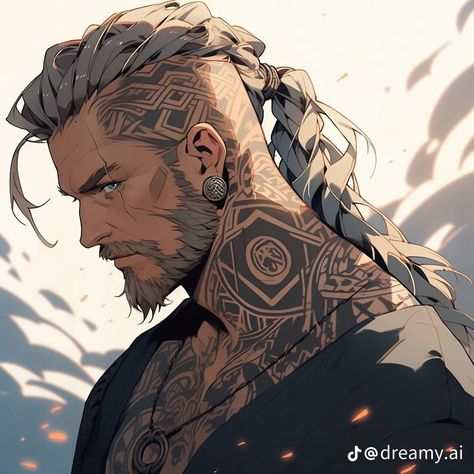 Barbarian Character Design Male, Viking Character, Avatar Ideas, Viking Art, Dungeons And Dragons Characters, Dnd Art, Fantasy Male, Viking Warrior, Character Design Male