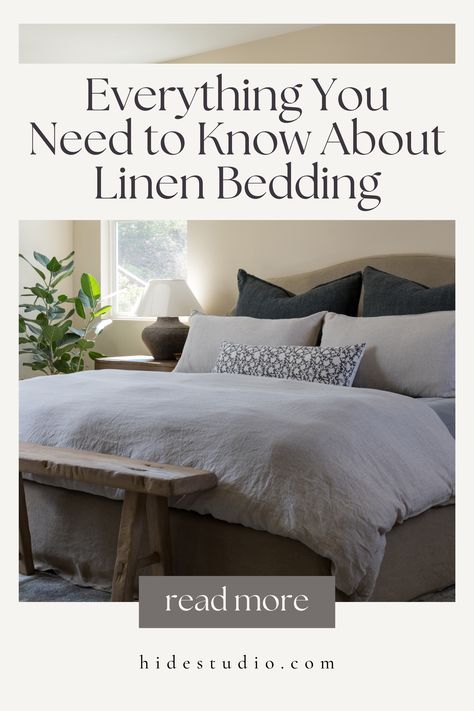 Everything You Need to Know About Linen Bedding San Diego Interior Design Linen Bedding Styling Layered, Bed Linens Layering, Linen Bedding Styling, Bedding Styling, White Linen Sheets, Beachy Aesthetic, Studio Interior Design, Studio Interior, Linen Sheets