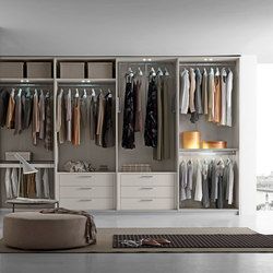 Wardrobes-Shelving systems-Storage-Shelving-Interni armadio_8-Presotto Wall Cupboard Designs, Wardrobe Inside Design, Wardrobe Shutter Design, Design Ložnic, Small Closet Space, Wall Cupboard, Walking Closet, Open Wardrobe, Bedroom Cupboard Designs