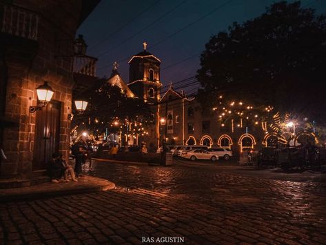 Intramuros Aesthetic Night, Intramuros Aesthetic, Purple Galaxy Wallpaper, Philippine Art, Vigan, House Front Design, Dark Academia Aesthetic, Academia Aesthetic, Night Aesthetic