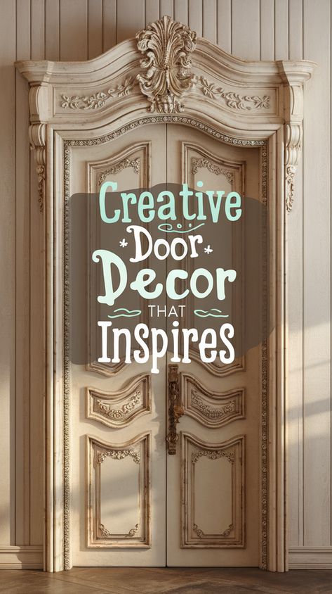 Explore vibrant and eye-catching creative door decor ideas that uplift your home's entrance. Discover unique DIY tips for a welcoming statement in this engaging pin. Diy Techniques, Door Decor Ideas, Door Decor, Entrance, Entryway, Get Ready, Decor Ideas, Interior Design, Design