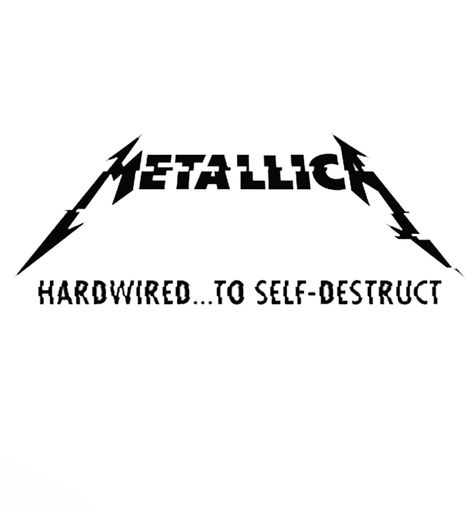 Metallica - Hardwired... (White) Expressive Lettering, Metallica Hardwired, Metal Gear, Heavy Metal, Metallica, Typography, Bar, ? Logo, White