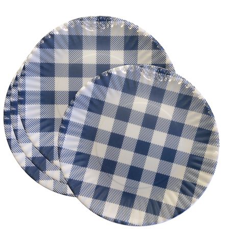 PRICES MAY VARY. ME0330 "What Is It?" Reusable Dinner Plate Color: Blue and White Checkered Dimension: 7.5 inches Diameter Made of Melamine Set of 4; Dishwasher safe. Not microwaveable One Hundred 80 Degrees values our retail customers and strives to create partnerships that highlight our products and protect our brand in the marketplace. To ensure this goal One Hundred 80 degrees is unilaterally instituting the following policies. Retailers must have a brick-and-mortar store, a booth within a l Picnic Dinner, Spring Kitchen, Blue Cottage, Outdoor Eating, Melamine Dinnerware, Melamine Plates, Fine Porcelain, Google Shopping, Salad Plates