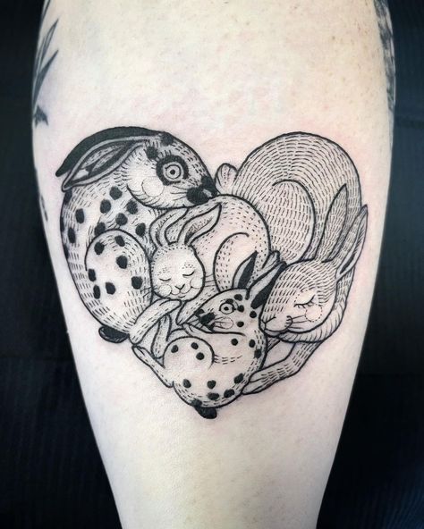 Suflanda on Instagram: “Family ❤️🥕🐰” Suflanda Tattoo, Rabbit And Flower Tattoo, Tattoo Aesthetic, Instagram Family, Blackwork, Skull Tattoo, Tattoos, On Instagram, Instagram