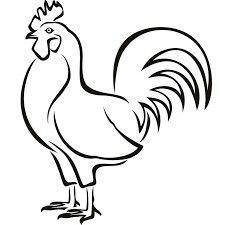 Chicken Outline Drawing, Chicken Pfp, Rooster Sketch, Chicken Sketch, Easy Stickers, Chicken Outline, Sketch Outline, Shopkins Colouring Pages, Bird Outline