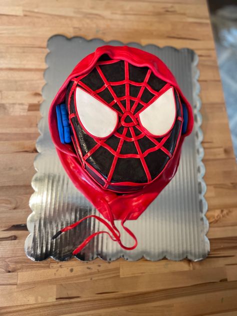 Custom made by me Miles Morales Spider-man cake! 🕷❤️🖤 #milesmorales #spiderman #milesmoralesspiderman #milesmoralescake #spidermancake #marvel #marvelcakes #spiderverse Across The Spiderverse Party, Spider Man Across The Spider Verse Cake, Miles Morales Party Games, Spiderverse Cake Ideas, Spiderman Across The Spider Verse Cake, Miles Morales Spiderman Birthday Cake, Spiderman Into The Spiderverse Cake, Spider Man Miles Morales Cake, Spiderman Birthday Party Miles Morales